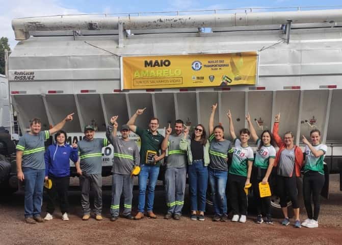 Núcleo das Transportadoras participa de ações da campanha Maio Amarelo