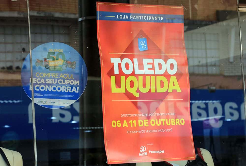 ‘Toledo Liquida’ deve movimentar comércio entre os dias 10 a 15 de setembro