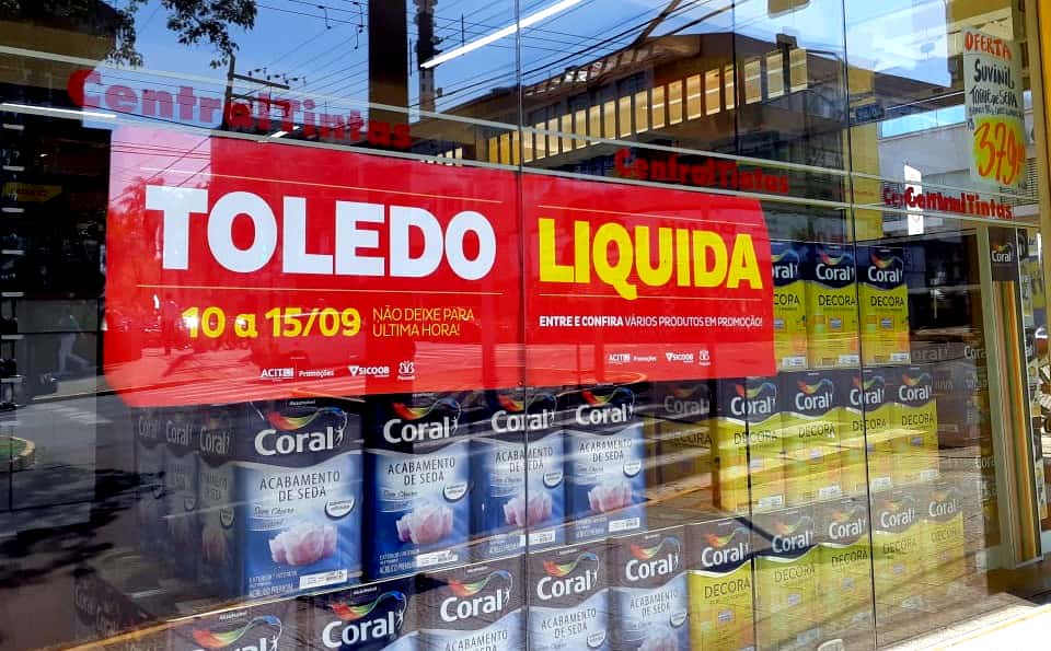 Comércio inicia ‘Toledo Liquida’
