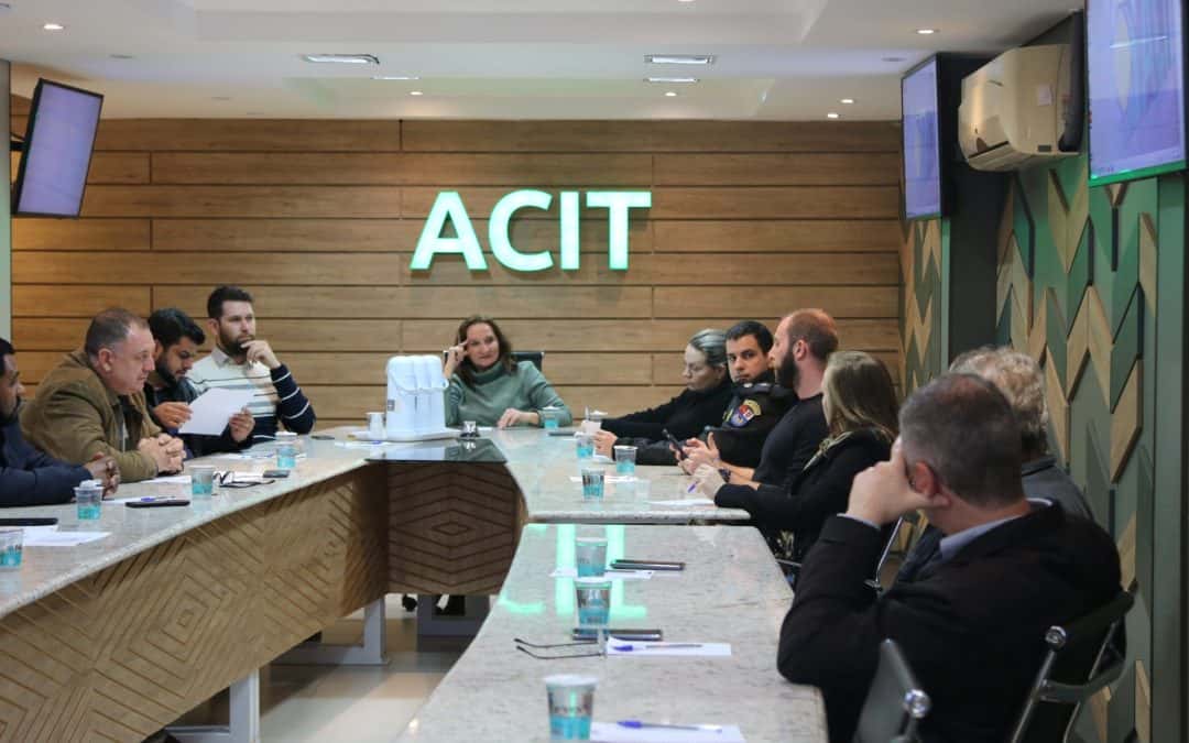 Em parceria, ACIT e órgãos de segurança traçam estratégias para fortalecer a segurança em Toledo