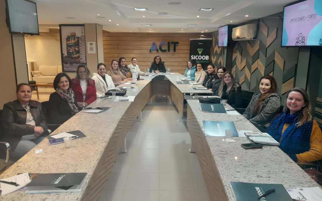 Núcleo da Mulher Empresária da ACIT recebe visita de representantes da Caciopar