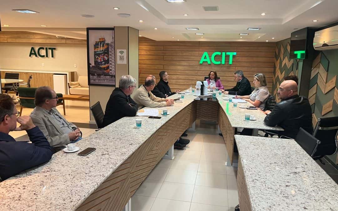 ACIT recebe representantes da última gestão do CONSEG para tratar do futuro do Conselho Comunitário de Segurança