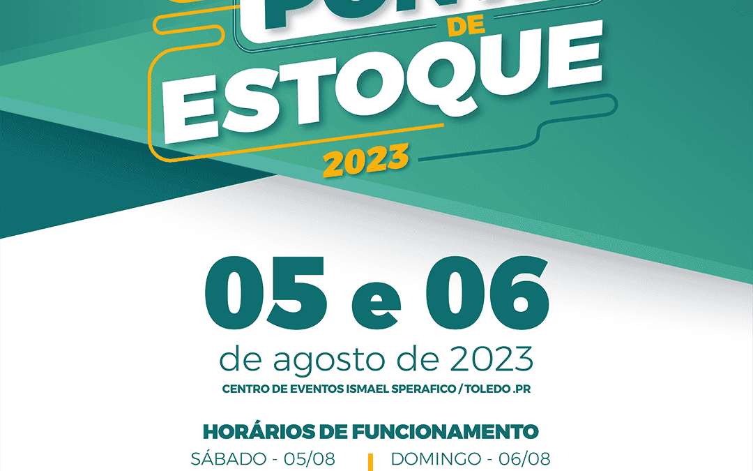 Feira Ponta de Estoque será neste sábado e domingo (5 e 6 de agosto)