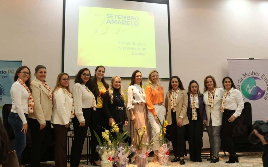 Núcleo da Mulher Empresária e Câmara da Mulher Empreendedora realizam evento em menção a campanha Setembro Amarelo