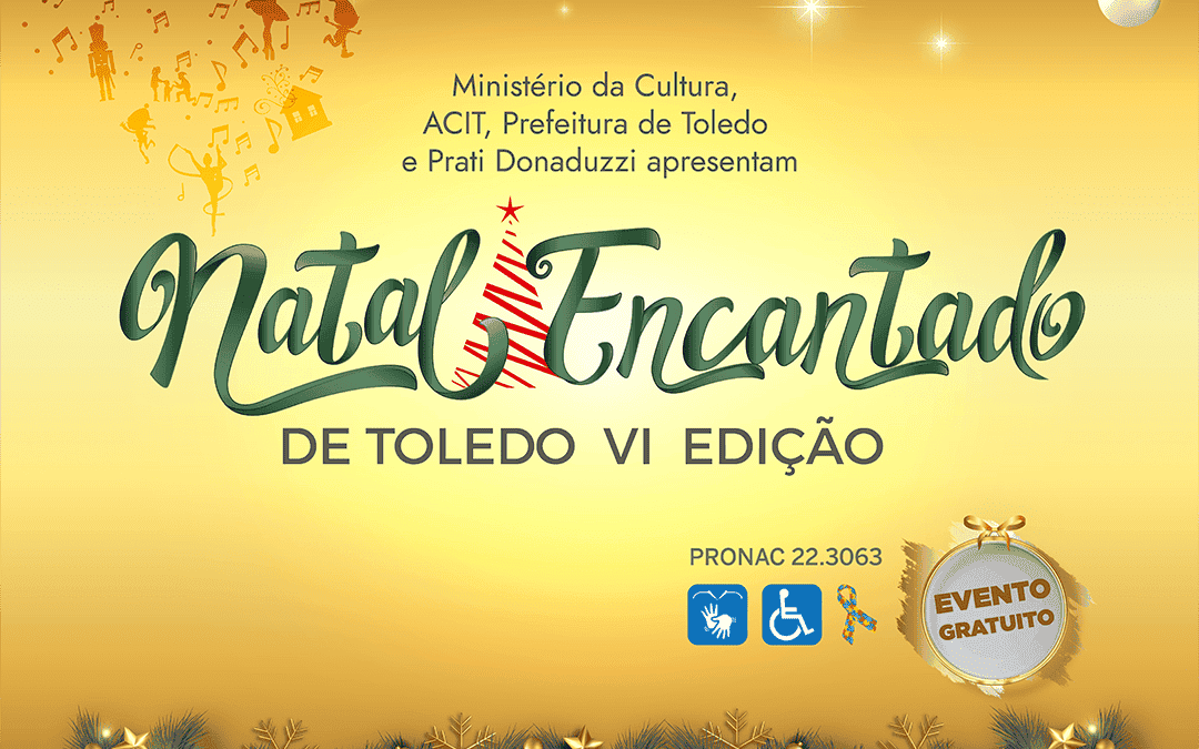 Primeiro fim de semana do Natal Encantado de Toledo terá coro musical, peça teatral e banda sinfônica