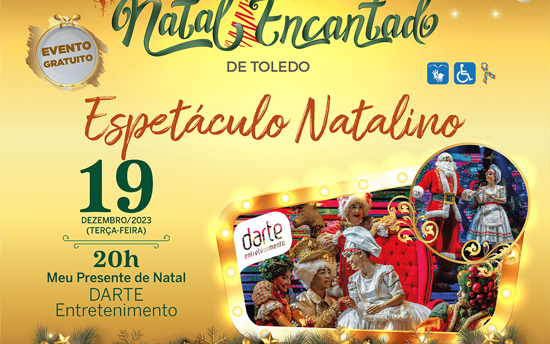 Prefeitura trará apresentação musical de Canela (RS) ao Natal Encantado de Toledo na terça-feira, dia 19 de dezembro