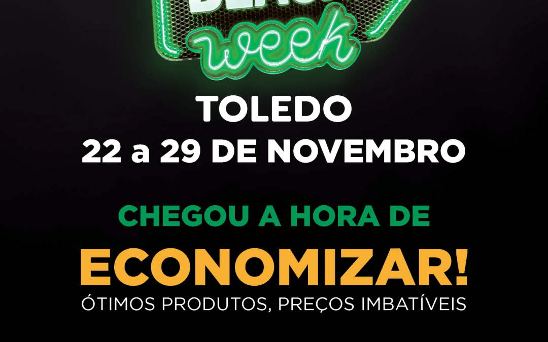 Black Week Toledo será de 22 a 29 de novembro